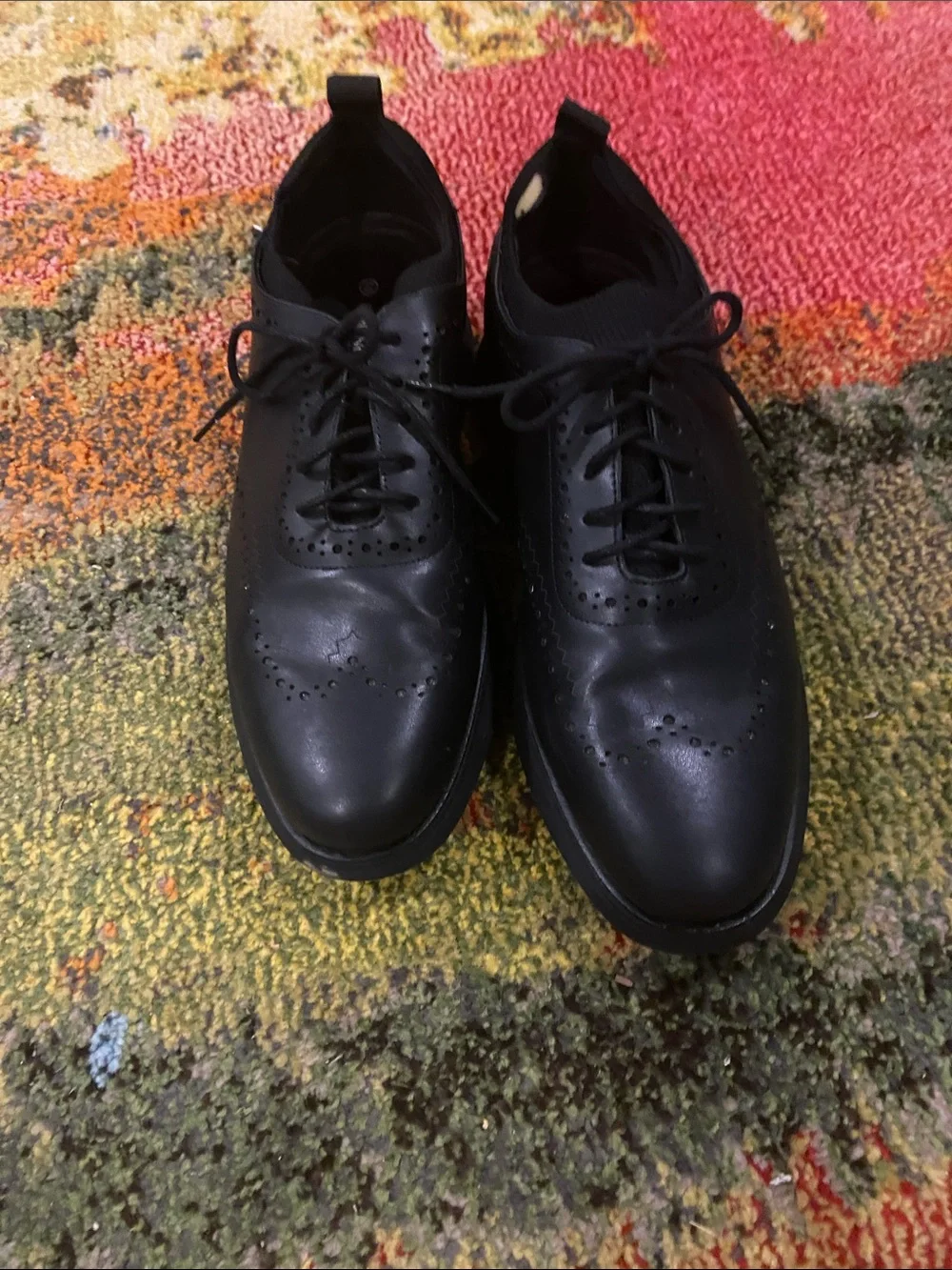 Bruno Marc men’s Leather Wingtip Oxford Shoes